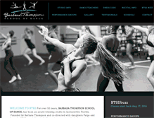 Tablet Screenshot of barbarathompsondance.com